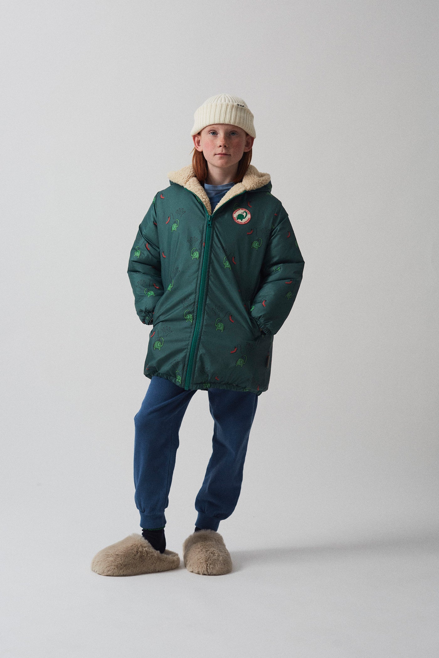 Weekend House Kids Elephant all over padded jacket