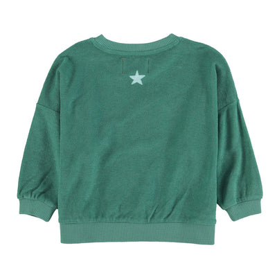 sweatshirt | green w/ "camp tapawingo" print