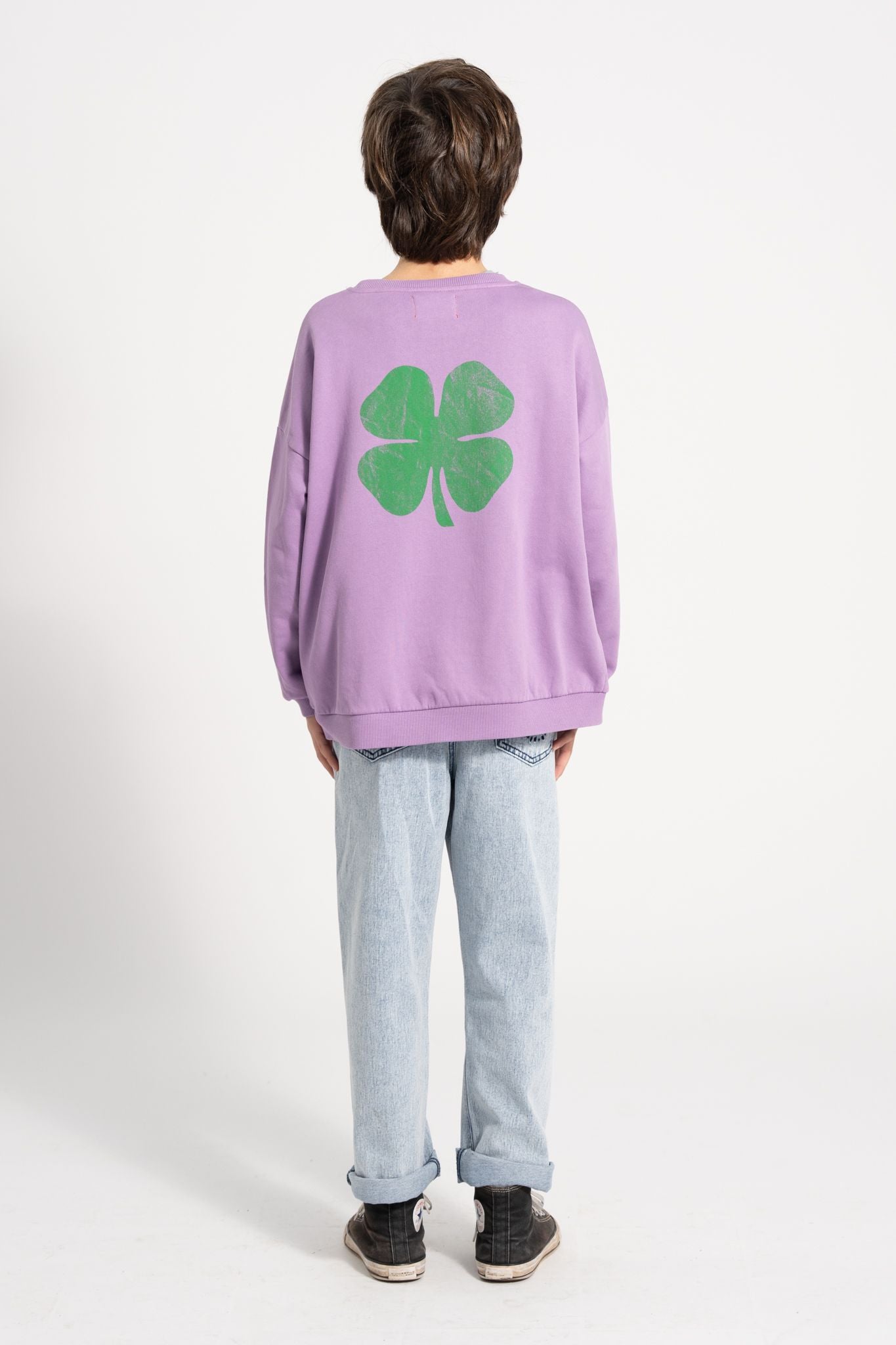 Piupiuchick sweatshirt mauve w/ "lucky luke" print