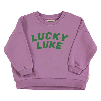 Piupiuchick sweatshirt mauve w/ "lucky luke" print