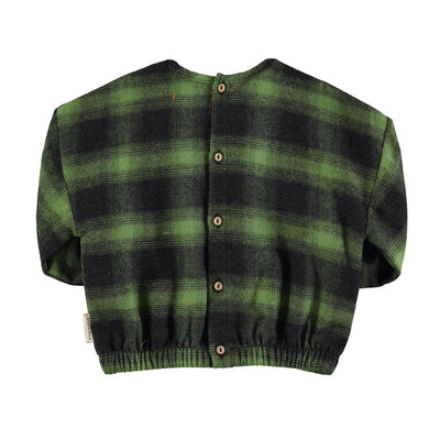 Piupiuchick Flannel blouse green & black checkered