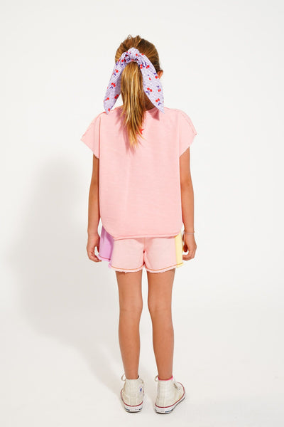 sleeveless t´shirt | pink w/ "camp tapawingo" print