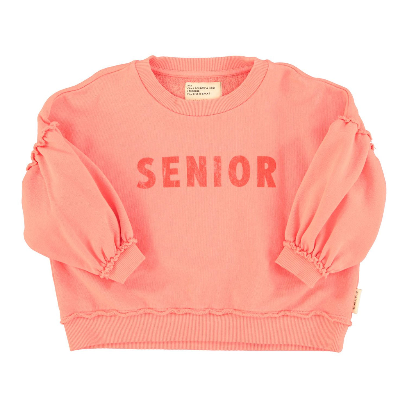 Sweatshirt | pink w/ "senior" print