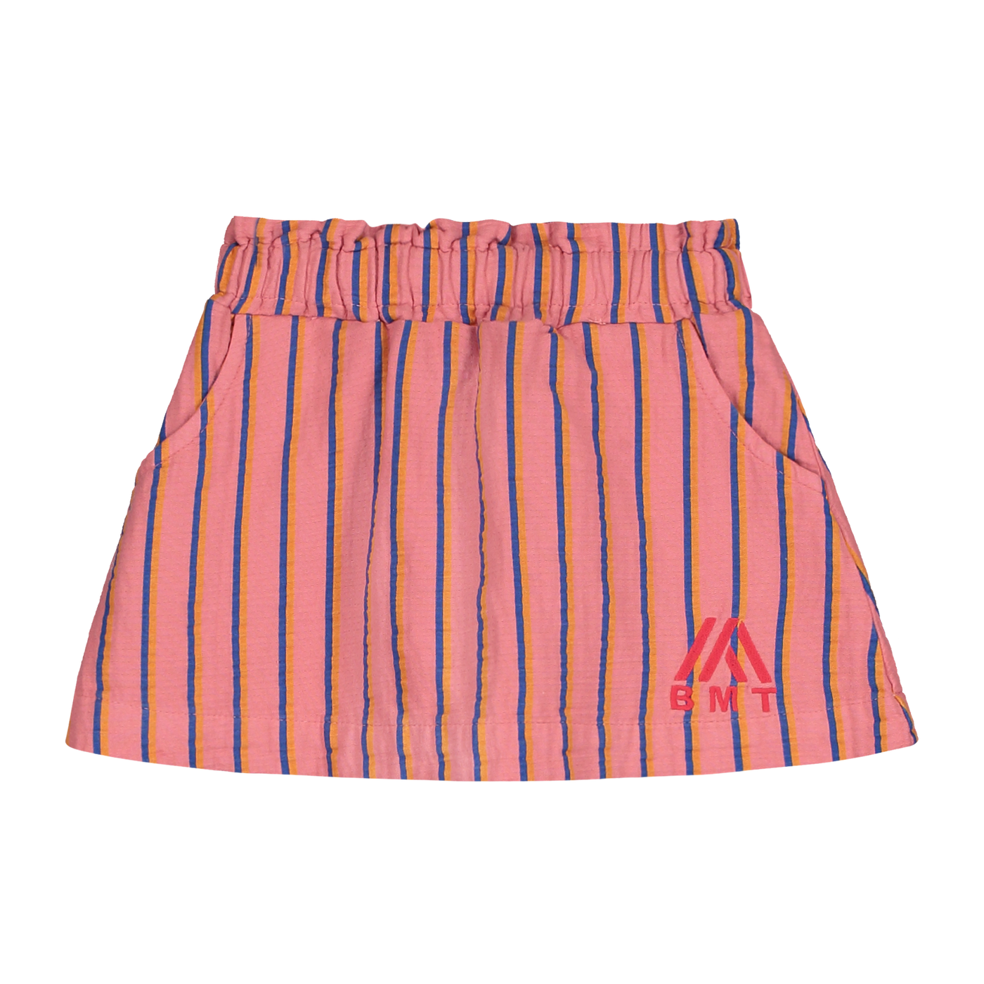 Mini skirt vertical stripes