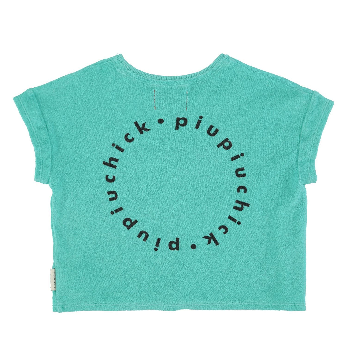 t'shirt | turquoise w/ black logo print