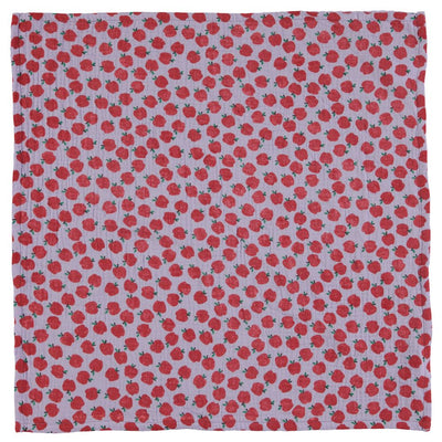 Piupiuchick bandana lilac w/ red apples