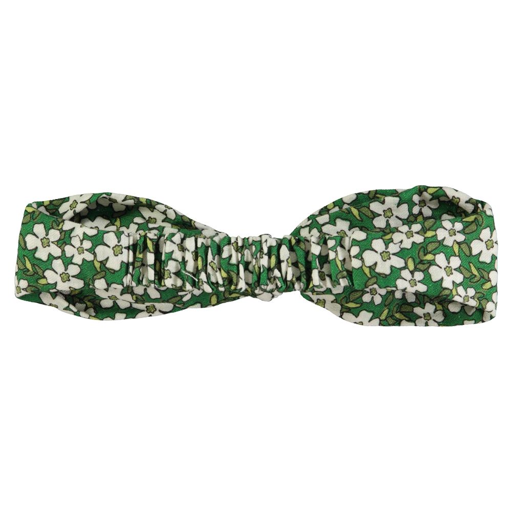 Piupiuchick headband w/ bow green flowers