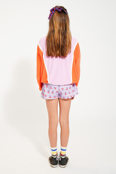 sweatshirt | orange & lavender