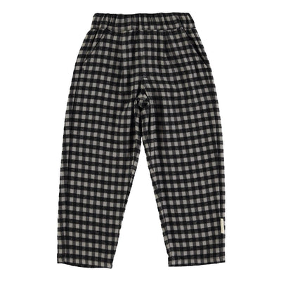 Piupiuchick trousers black & grey vichy