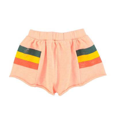 shorts | pink w/ multicolor stripes