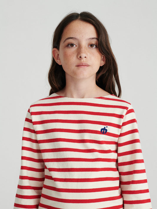 Red stripes top