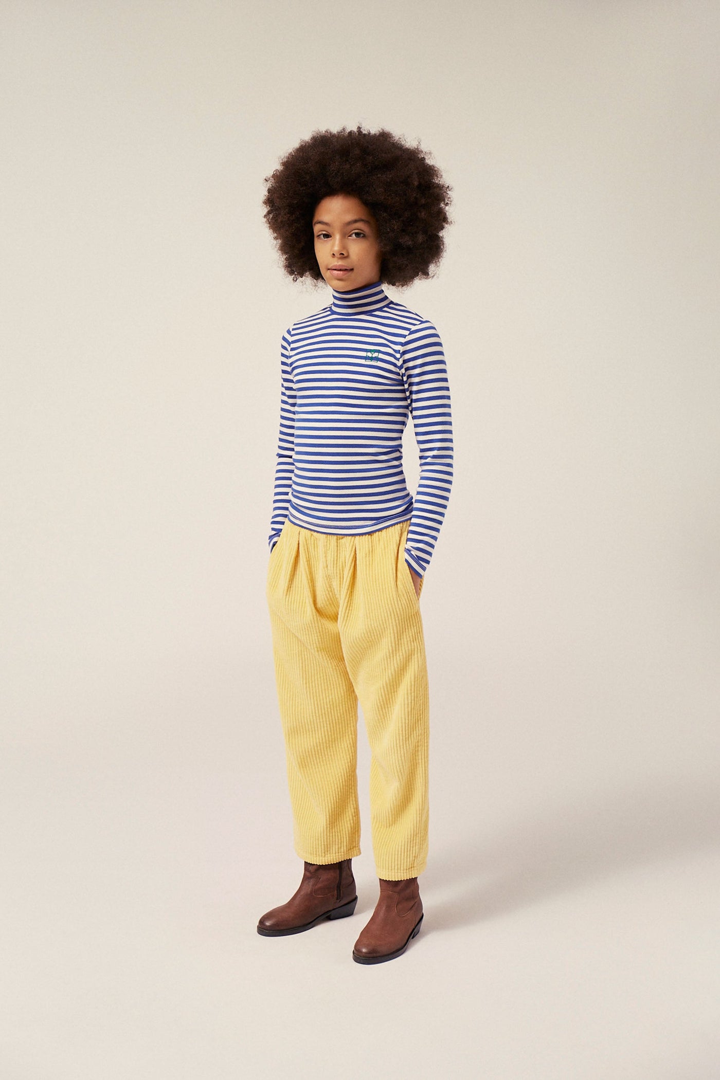 Yellow Corduroy Kids Trousers