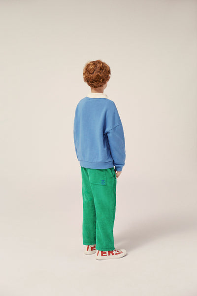 Green Corduroy Kids Trousers