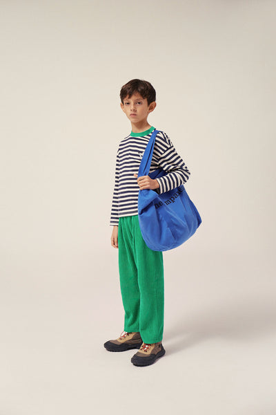 Blue Stripes Ling Sleeve Kids Tshirt