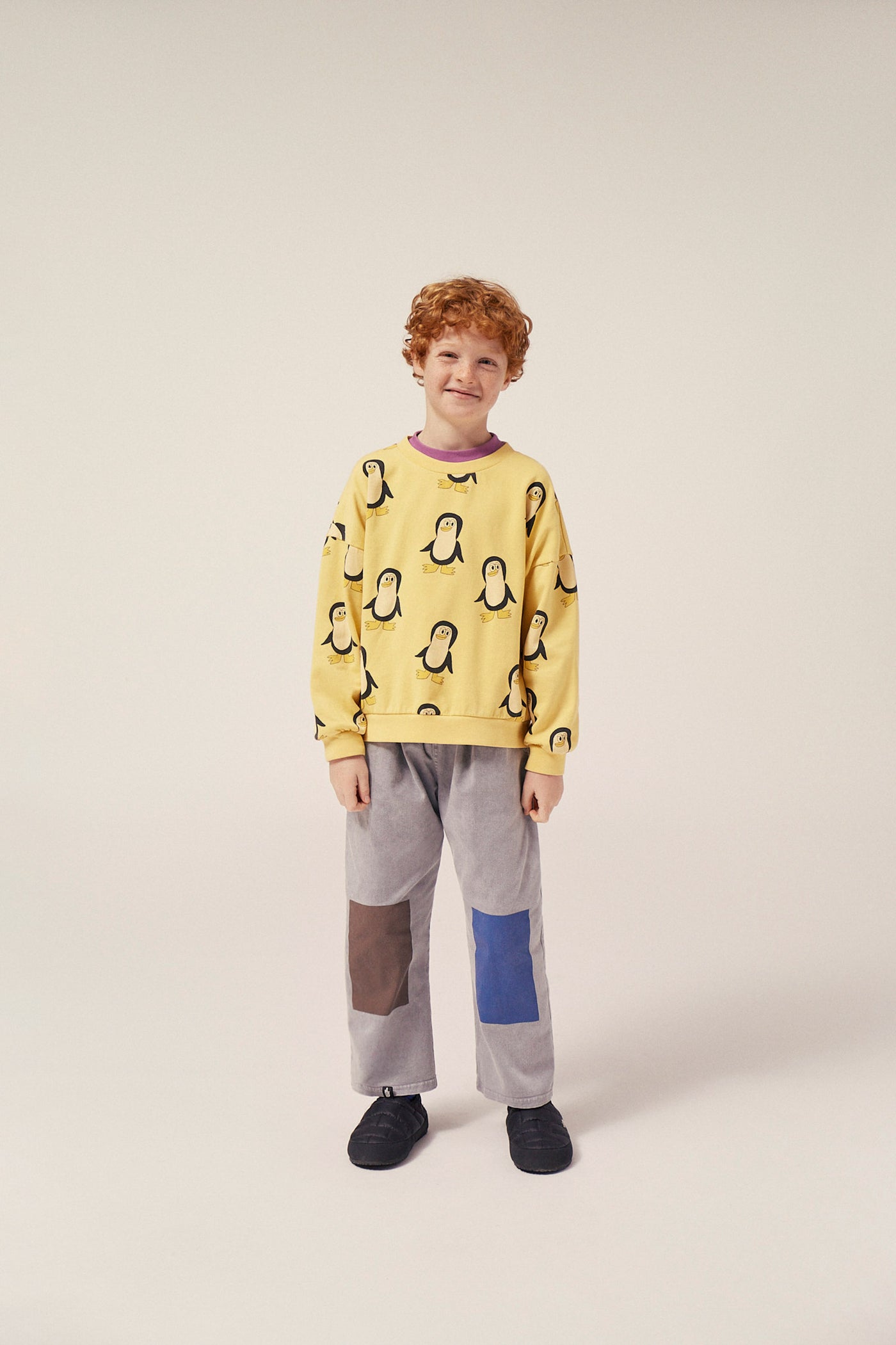 Penguins Allover Oversized Kids Sweatshirt