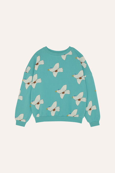 Pigeons Allover Oversized Kids Sweatshirt