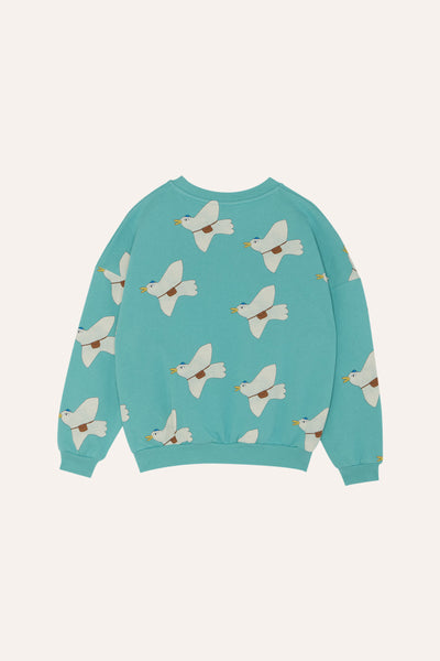 Pigeons Allover Oversized Kids Sweatshirt