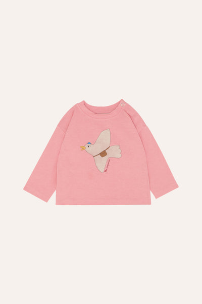 Pigeon long sleeves t-shirt Pink