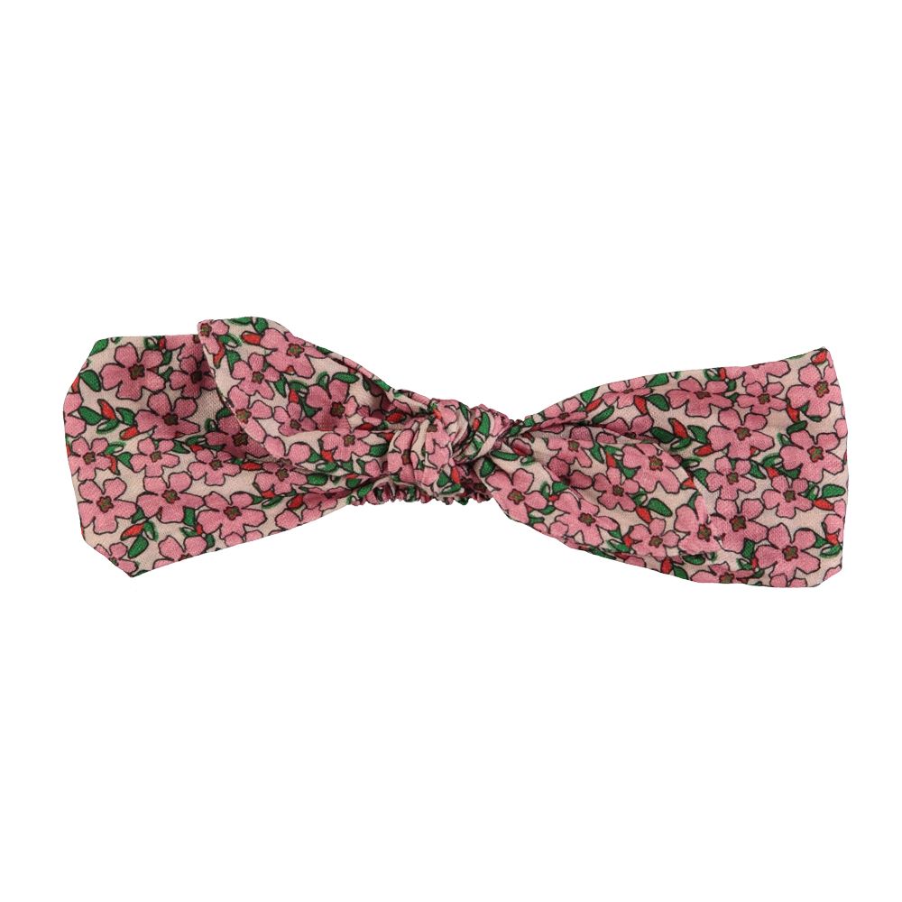 Piupiuchick headband w/ bow pink flowers