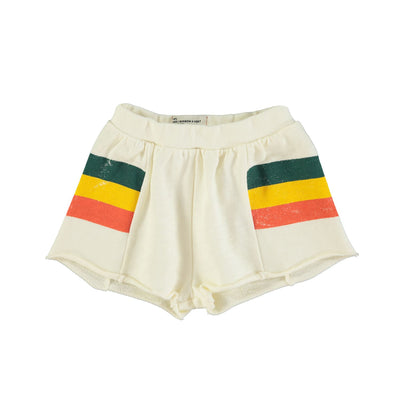 shorts | ecru w/ multicolor stripes