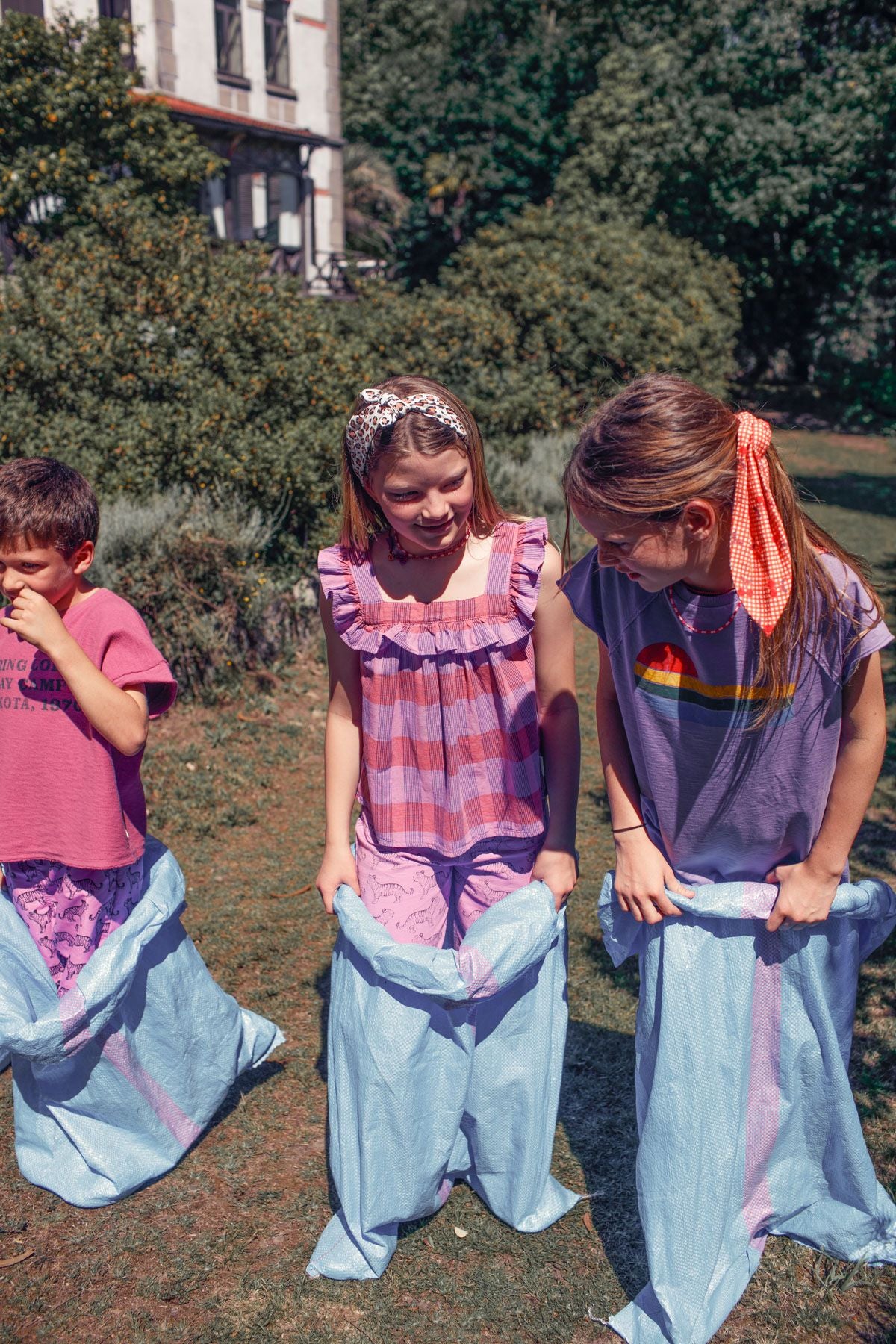 t-shirt dress | purple w/ multicolor wave print