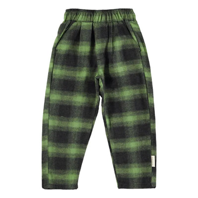 Trousers green&black checkered