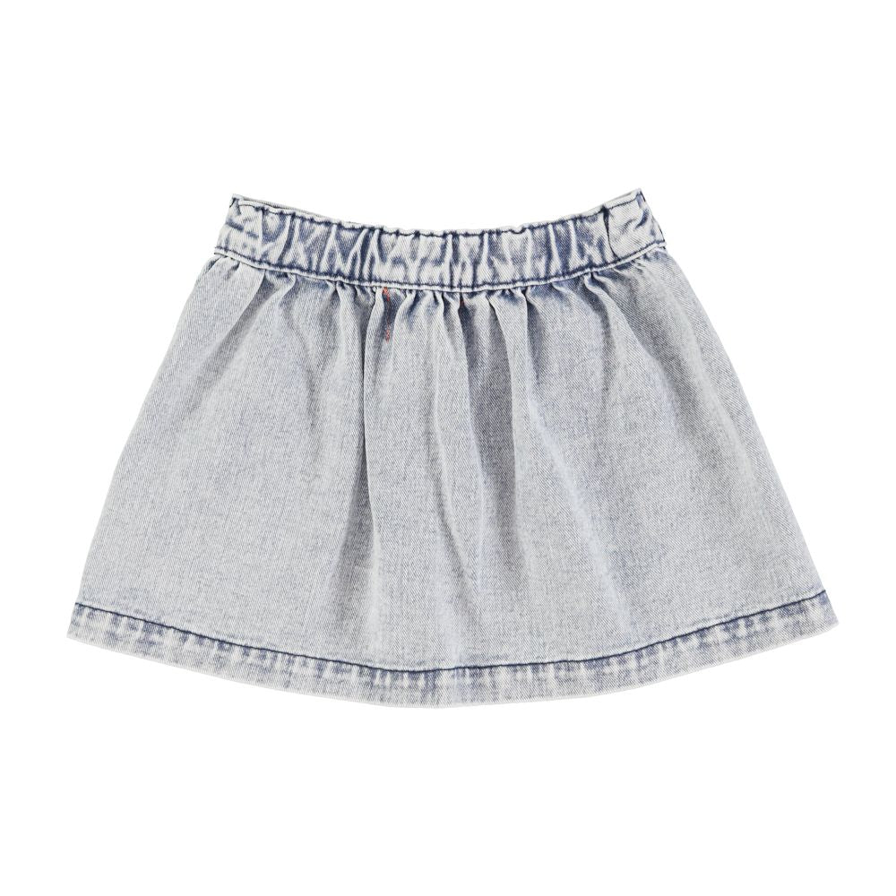 Piupiuchick short skirt washed light blue