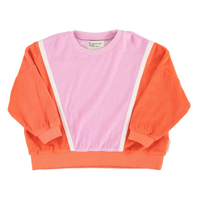 sweatshirt | orange & lavender