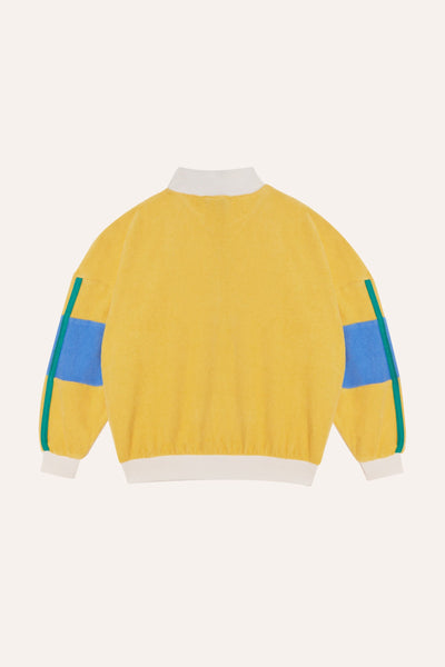 Sudadera amarilla Color Block