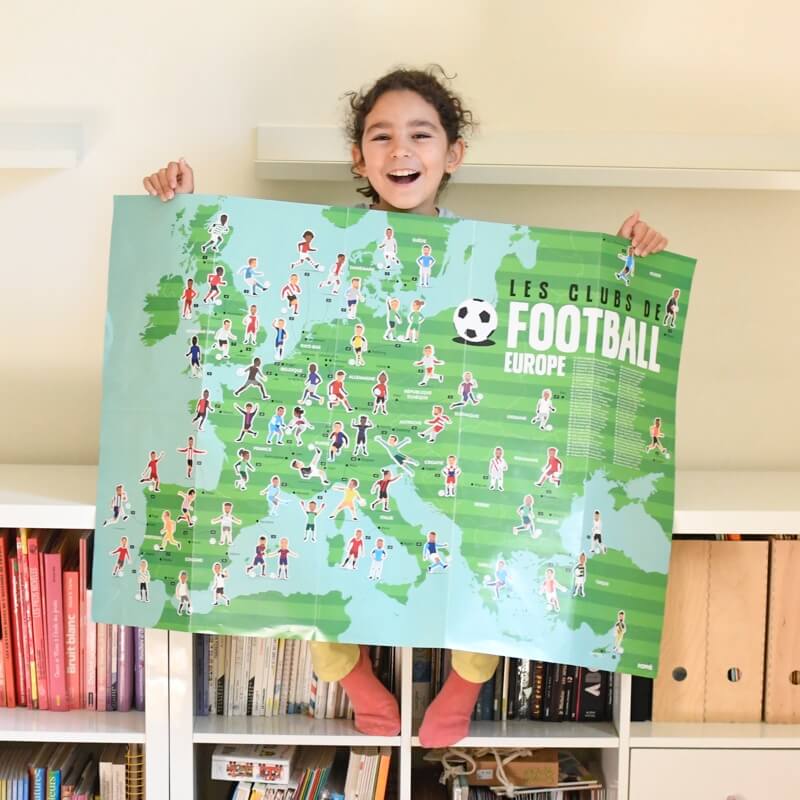 Poppik EDUCATIONAL POSTER + 60 STICKERS
FOOTBALL (6-12 YEARS OLD)