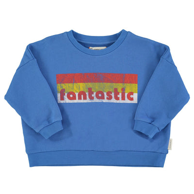 sweatshirt | blue w/ "fantastic" print