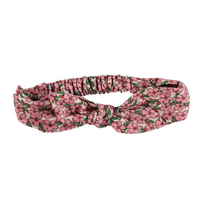 Piupiuchick headband w/ bow pink flowers