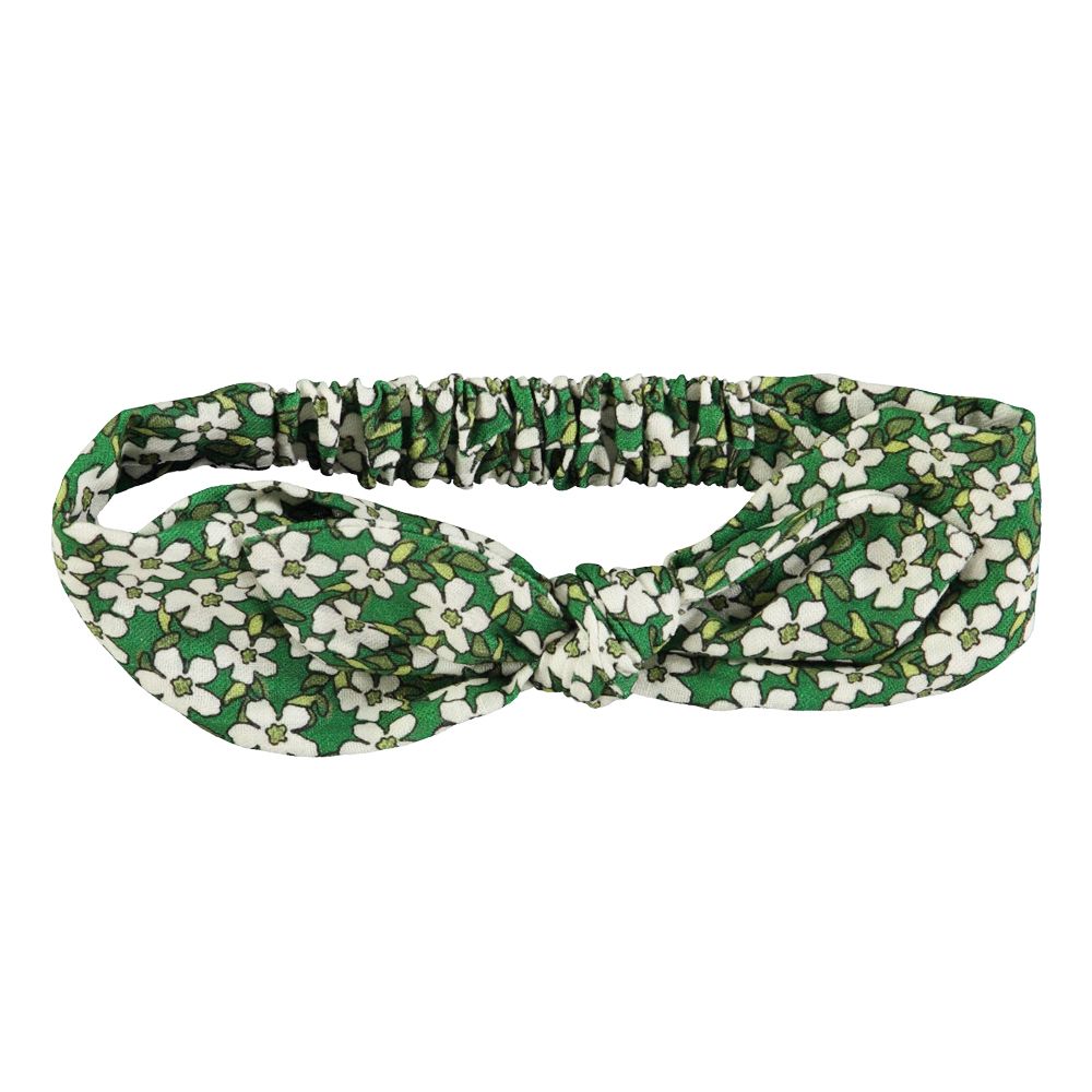 Piupiuchick headband w/ bow green flowers