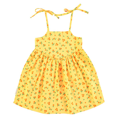 short dress | yellow w/ flowers allover