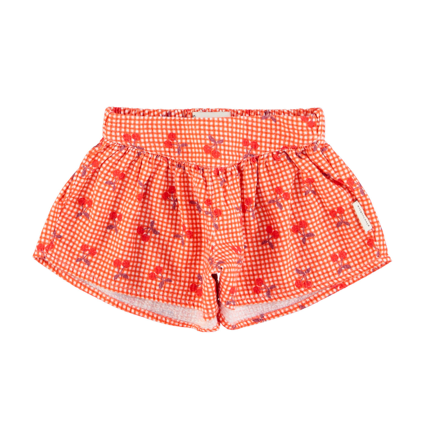 shorts | red & white checkered w/ cherries