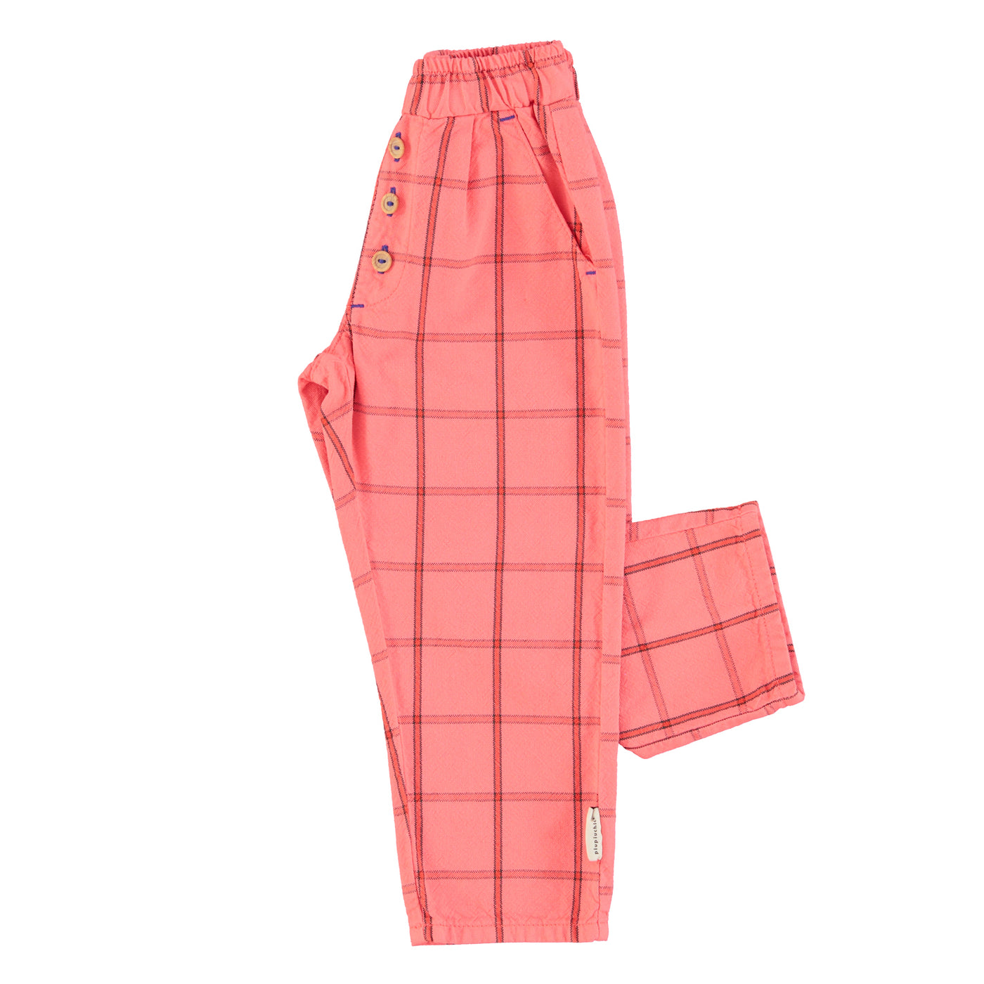 unisex trousers | pink checkered