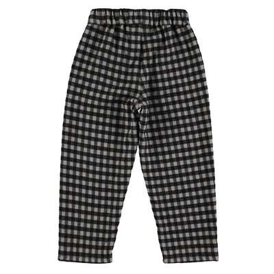 Piupiuchick trousers black & grey vichy